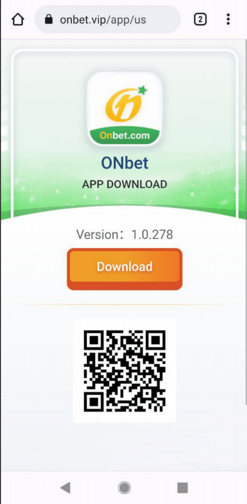 huong dan download ung dung game onbet mobile